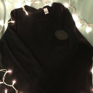 Black side-slit H&M sweater